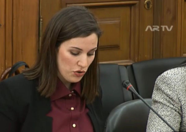 Mia Negrão na Assembleia da Republica